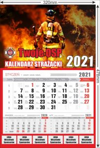 Kalendarz strażacki wyrywka