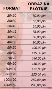 Cennik obrazów