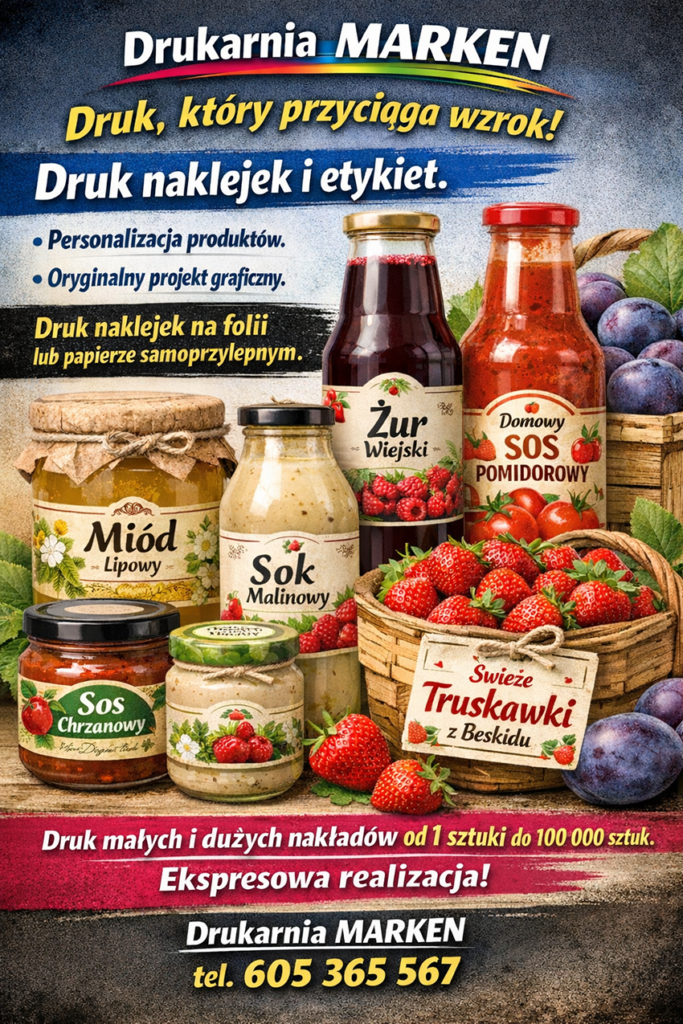 Druk naklejek, etykiet, zawieszek