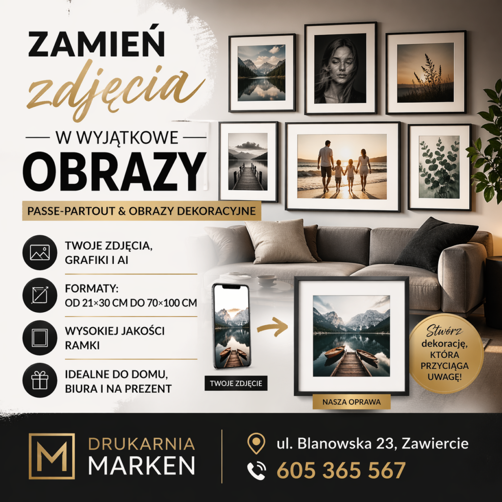 Zdjęcia w ramkach passe-partout!